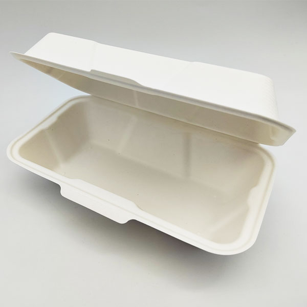 Sugarcane Clamshells Self-locking food container