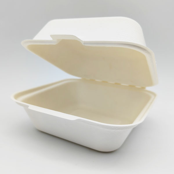 Sugarcane Clamshells Self-locking food container