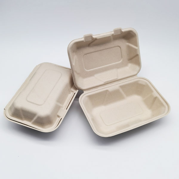 Sugarcane Clamshells Self-locking food container