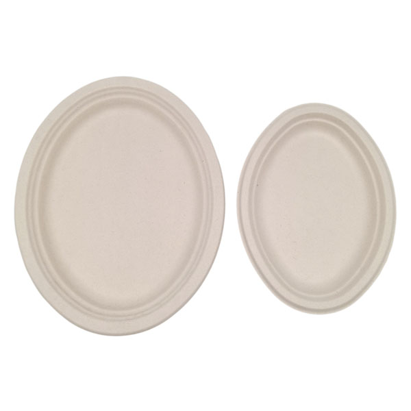 Sugarcane Plates&Trays Oval Plates
